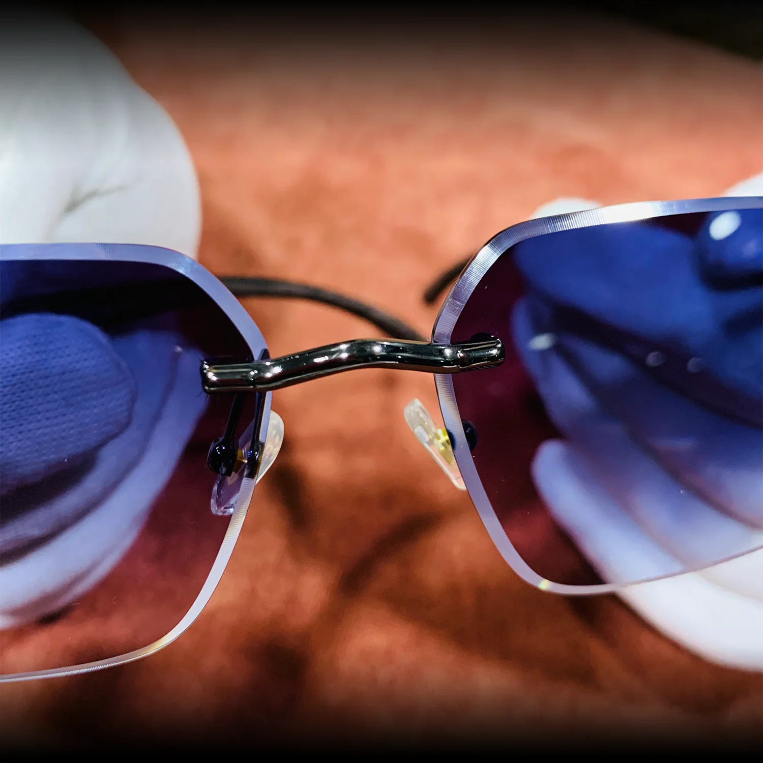 Close up of lens gradient detail