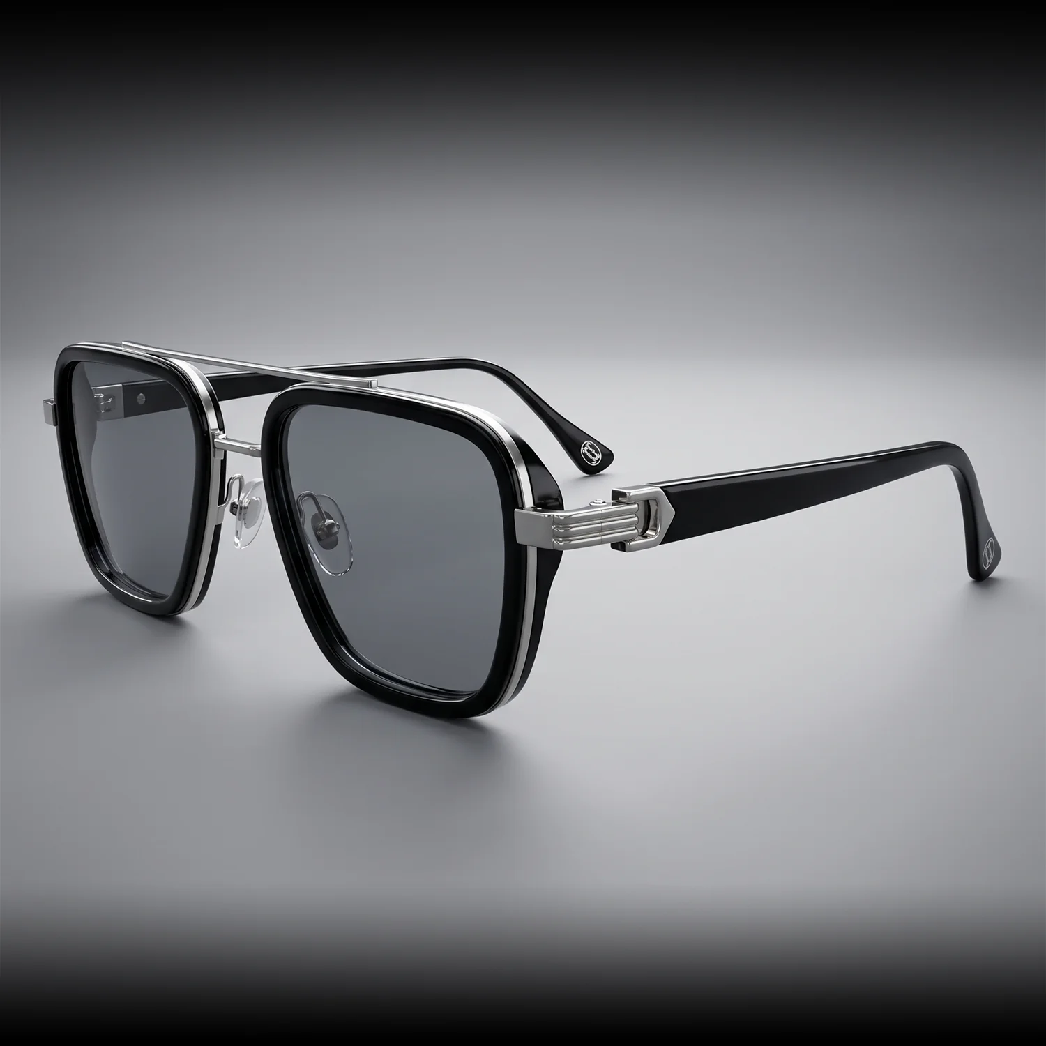AXOR Stark Square Metal Smoke Edition Sunglasses - Main View