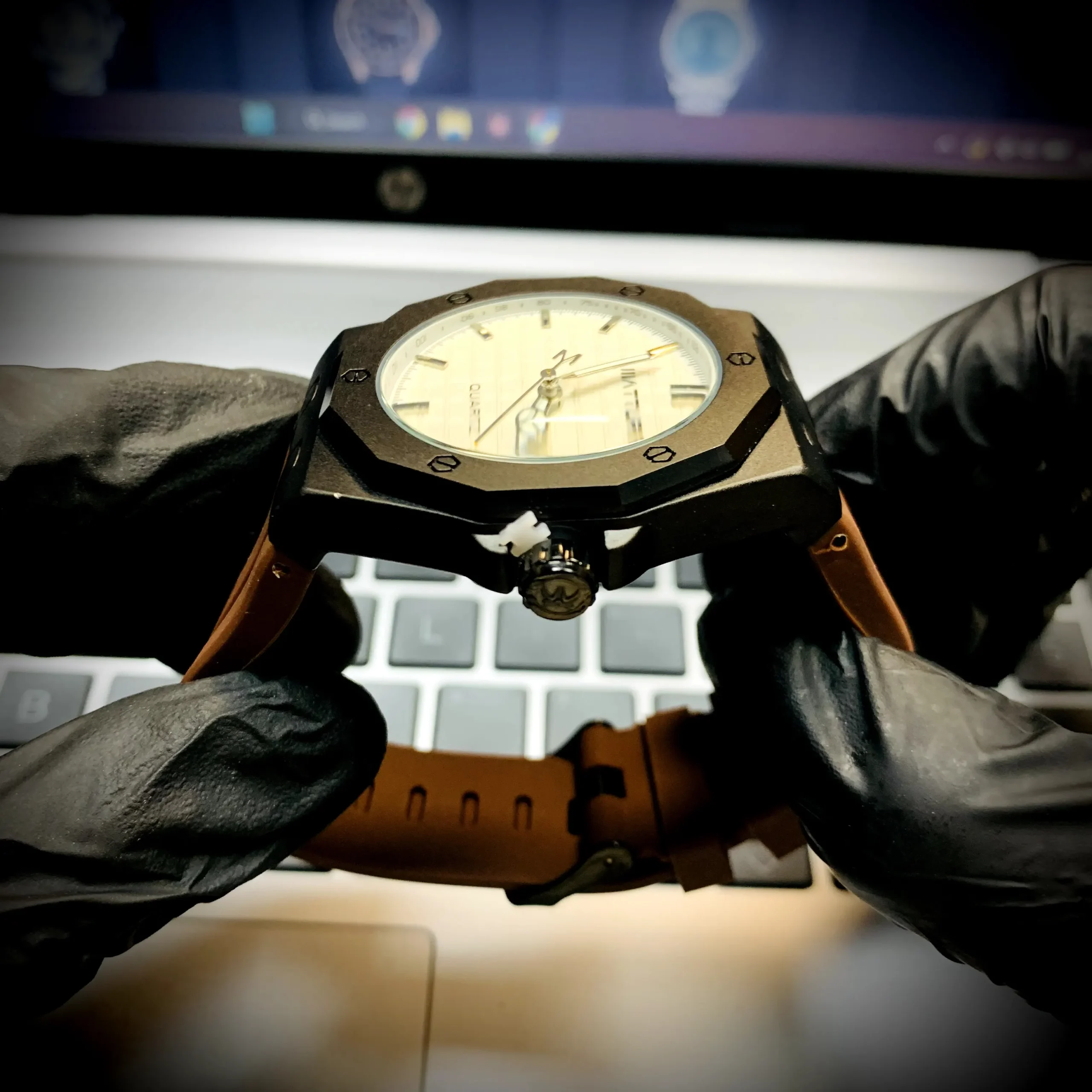 Rose Gold Finish Dial